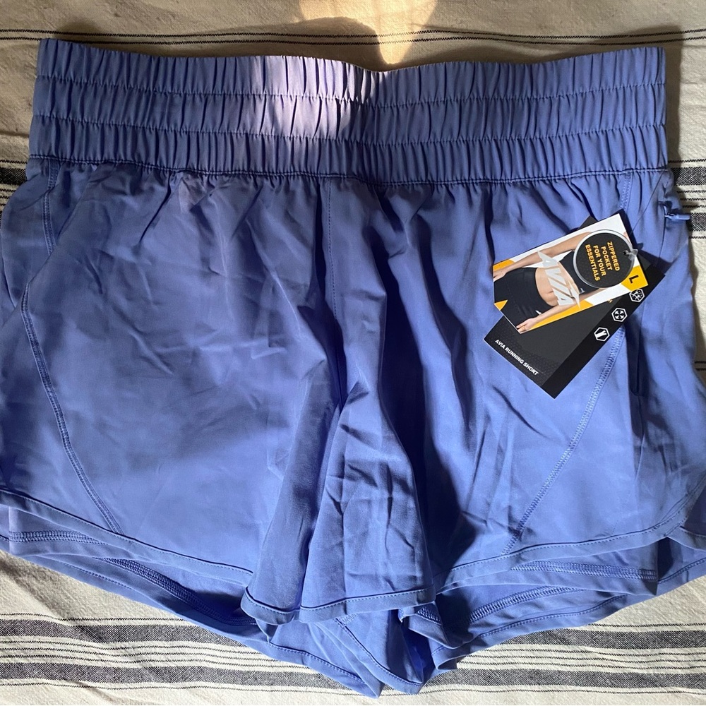 Large, running shorts